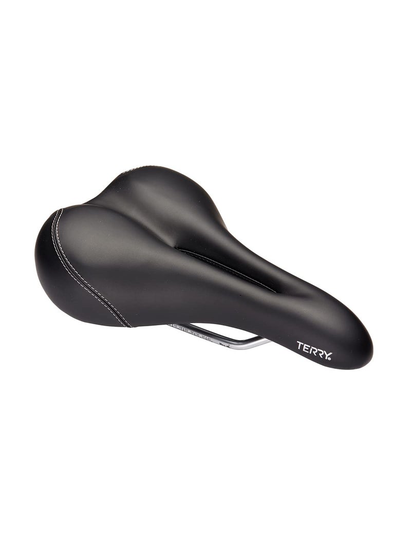 Terry Liberator X Bike Saddle - Mountain Bicycle Seat for Women - Flexible & Comfortable, Black Dura-tek Cover - Image 1